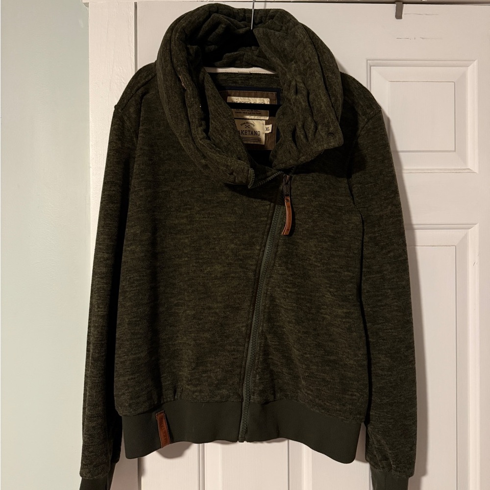 Naketano Dark Green Zip-Up Jacket